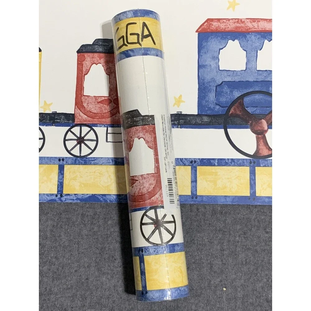 Children Chugga Chugga Chugga Choo Choo Train Nursery Room Kids Wallpaper Border